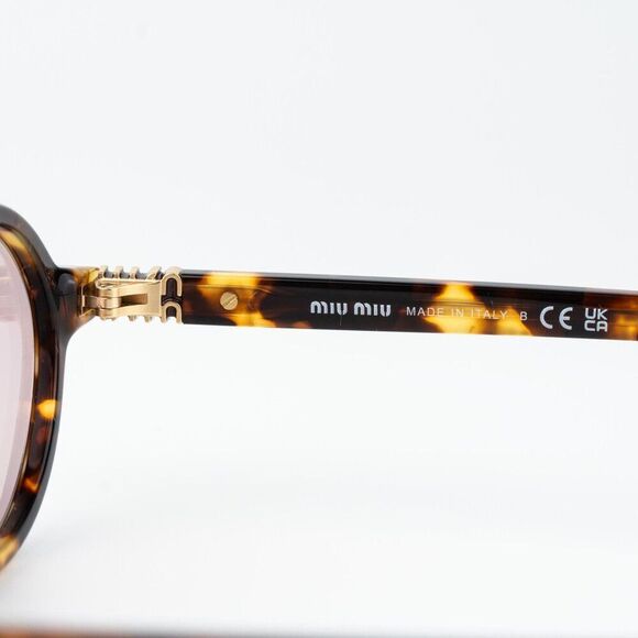 Miu Miu REGARD Women Sunglasses Honey Havana Pink MU04ZS 14L4I0 NEW AUTHENTIC main image 8